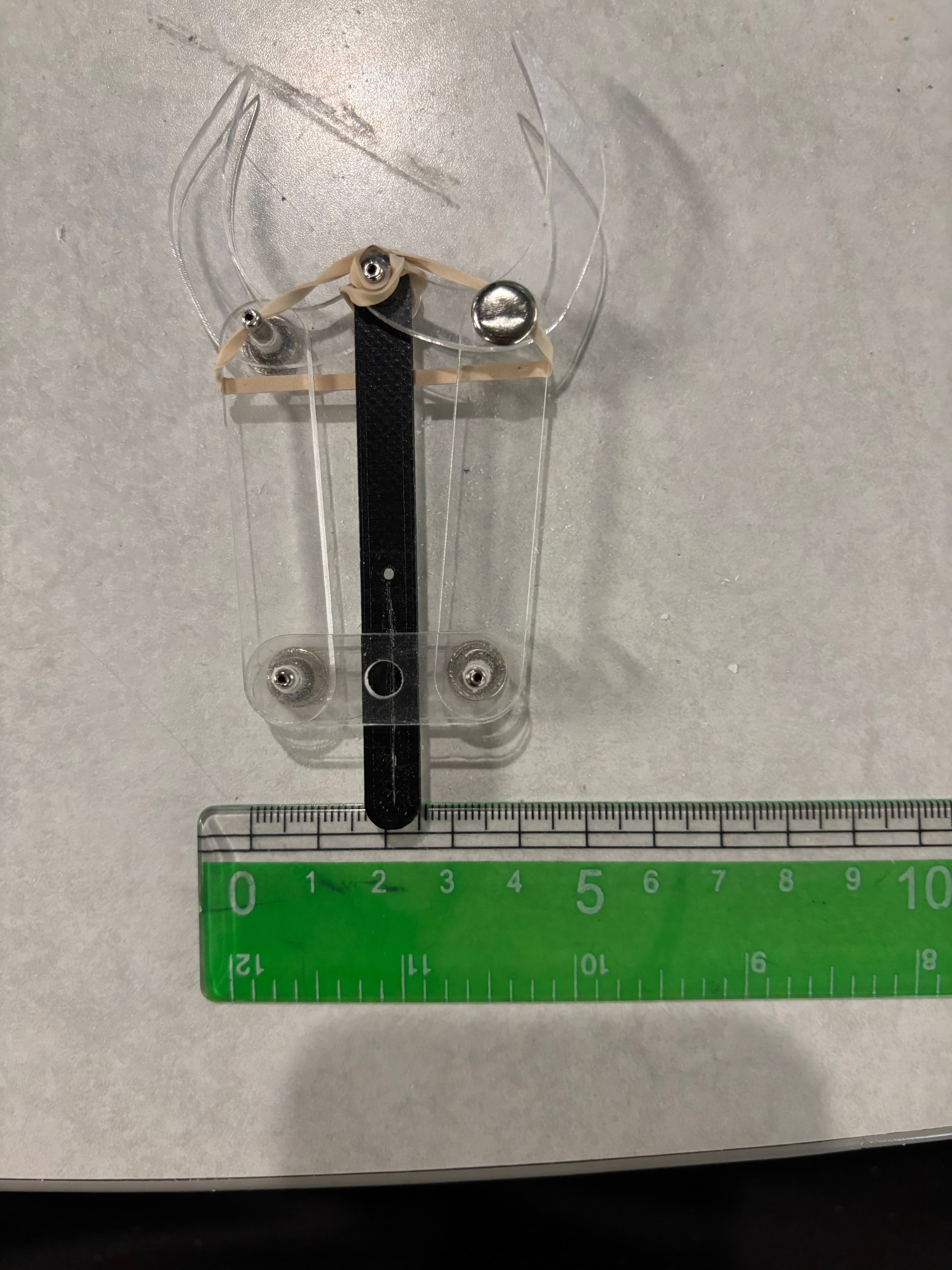 claw prototype w/ push-pin locking mechanism